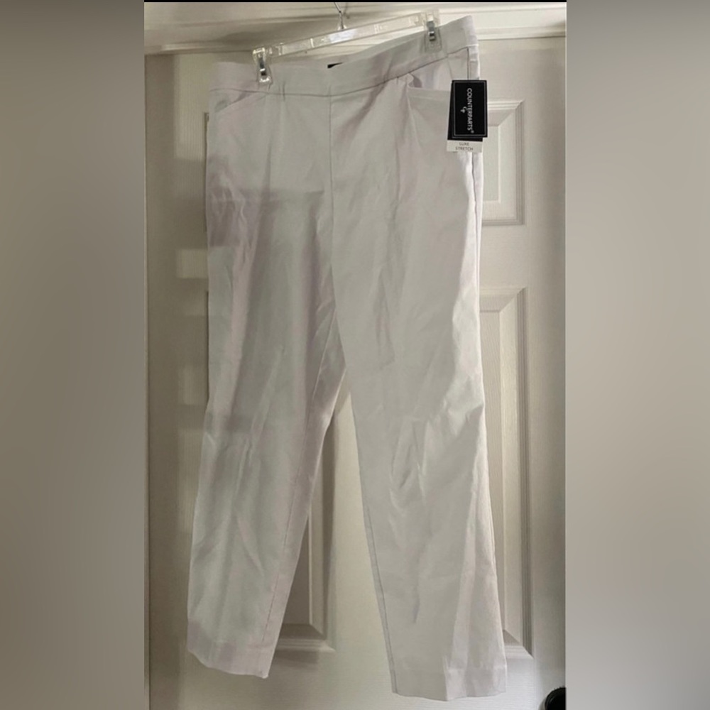 Counterparts ladies stretch trousers are a size 16.